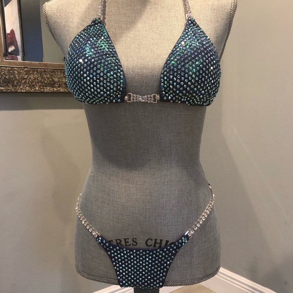 CUSTOM made competition bikini -Swarovski crystals